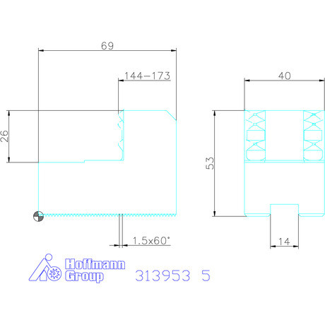 Schunk Karmos pofa készlet, 3 darabos, tokmányhoz 5