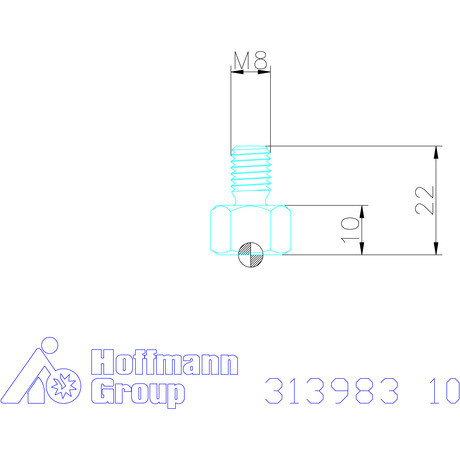 Schunk Felfekvő csap M8 (darab) 10 mm