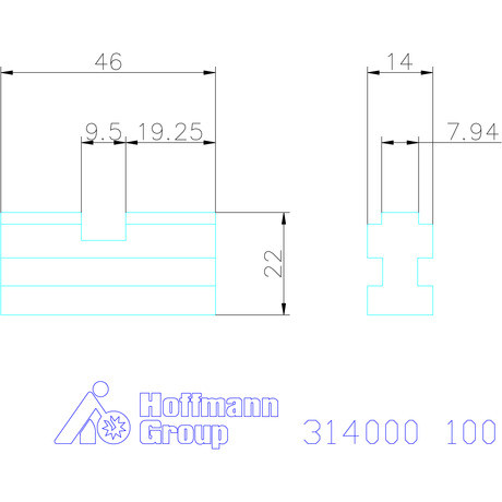 Röhm Alappofa készlet, 3 darabos, edzett 100 mm
