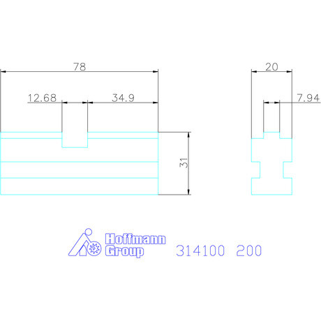 Röhm Alappofa készlet, 4 darabos, edzett 200 mm