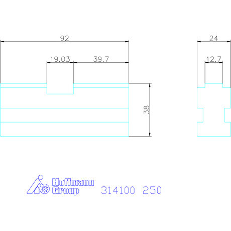 Röhm Alappofa készlet, 4 darabos, edzett 250 mm
