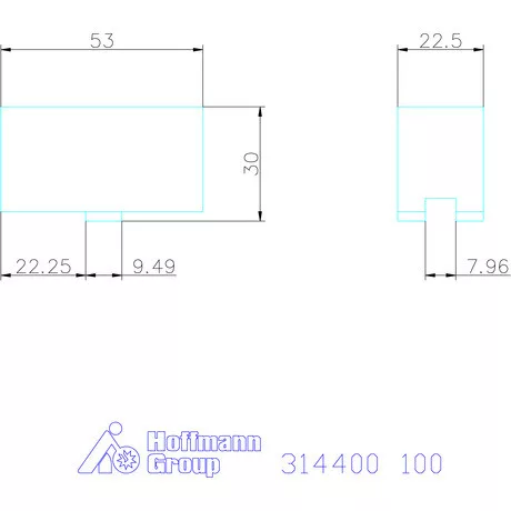 Röhm Rátétpofa készlet, 3 darabos, lágy 100 mm