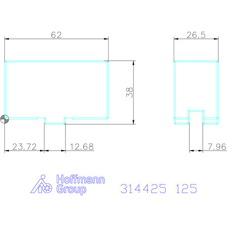 Holex Rátétpofa készlet, 3 darabos, lágy 125 mm