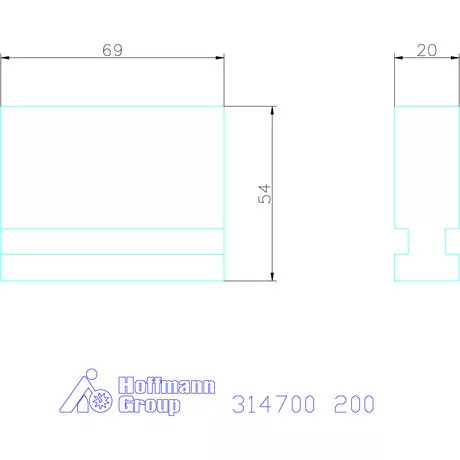 Röhm Alappofa készlet, 4 darabos, lágy 200 mm