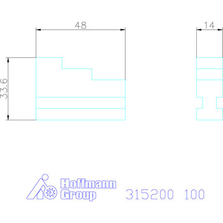 Röhm Esztergapofa készlet, 3 darabos, kemény 100