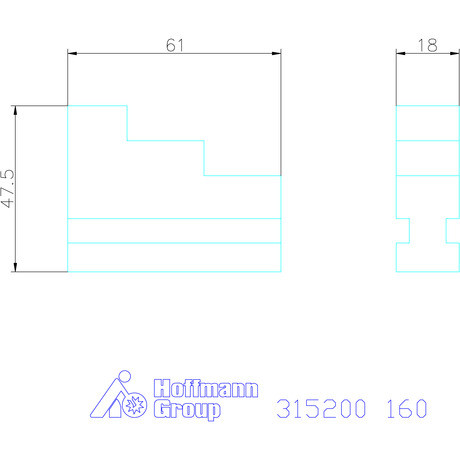 Röhm Esztergapofa készlet, 3 darabos, kemény 160