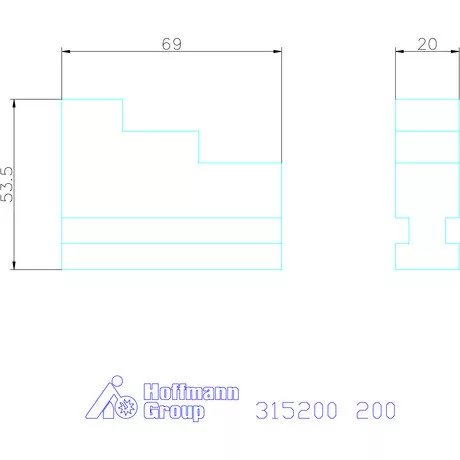 Röhm Esztergapofa készlet, 3 darabos, kemény 200
