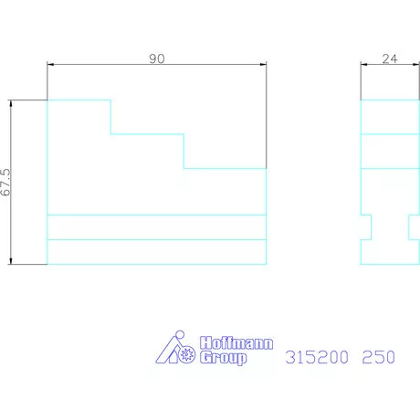 Röhm Esztergapofa készlet, 3 darabos, kemény 250
