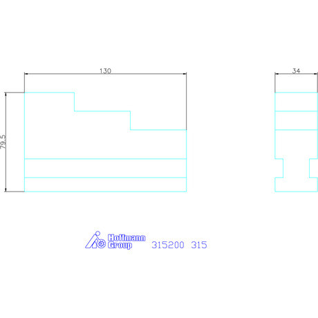 Röhm Esztergapofa készlet, 3 darabos, kemény 315
