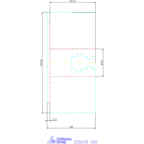 Bison Bail Kombinált állítású négypofás esztergatokmány hengeres befogó 200 mm