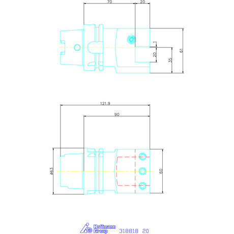 Swisstools Szerszámtartó radiális 20 mm