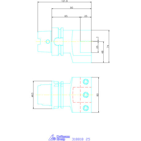 Swisstools Szerszámtartó radiális 25 mm