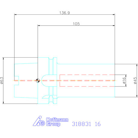 Garant Furatkés tartó hasított 16 mm