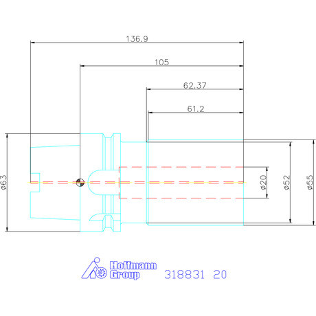 Garant Furatkés tartó hasított 20 mm