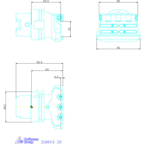 Eco leszúró késtartó, radiális  32 mm