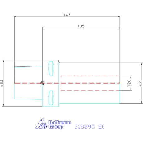 Garant Furatkés tartó hasított 20 mm
