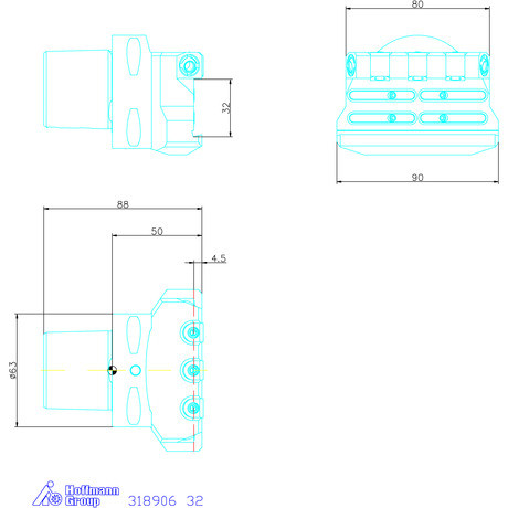 Eco leszúró késtartó, radiális  32 mm