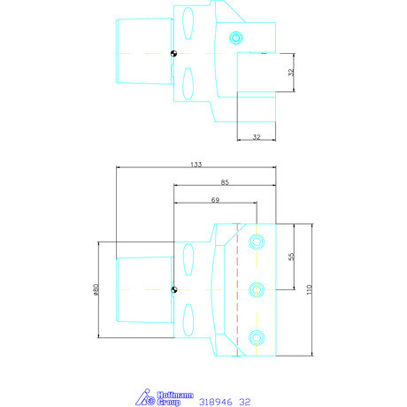 Szerszámtartó radiális 32 mm