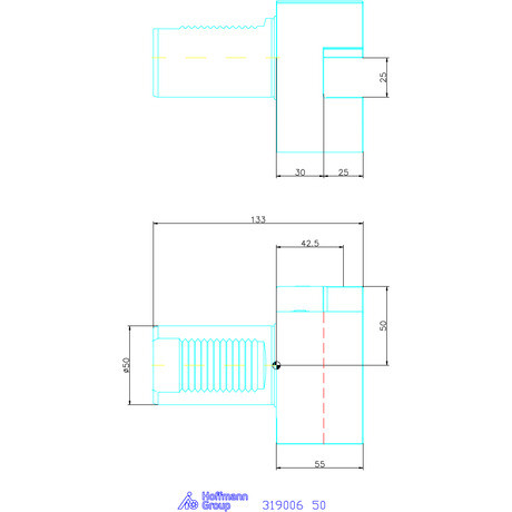 Garant Garant Master Eco B1 alakú VDI szerszámbefogó radiális, jobbos, rövid 50 mm