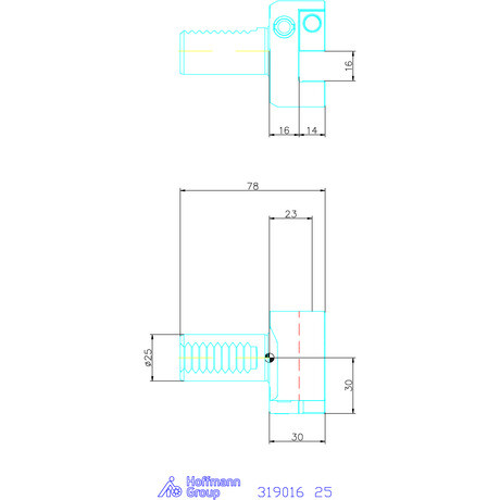 Garant Garant Master Eco B2 alakú VDI szerszámbefogó radiális, balos, rövid 25 mm