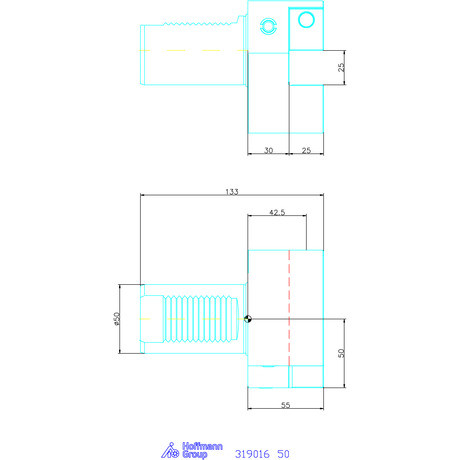 Garant Garant Master Eco B2 alakú VDI szerszámbefogó radiális, balos, rövid 50 mm