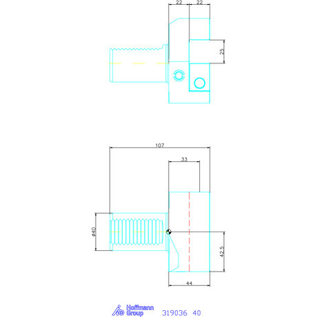 Garant Garant Master Eco B4 alakú VDI szerszámbefogó radiális, balos, rövid 40 mm