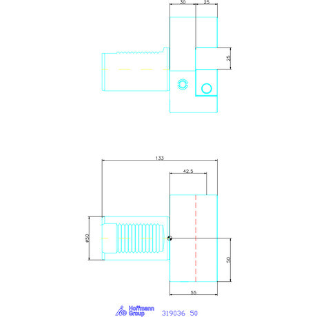 Garant Garant Master Eco B4 alakú VDI szerszámbefogó radiális, balos, rövid 50 mm