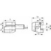 Szerszámbefogó, Form C3 axiális, jobbos 20 mm