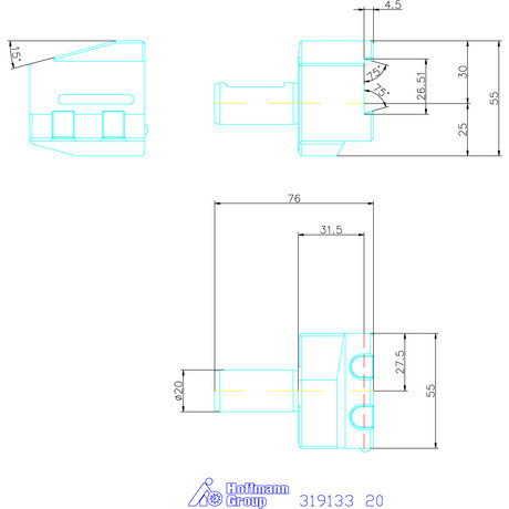 Garant Eco leszúró késtartó, fordított, belső hűtőfolyadékkal 20 mm