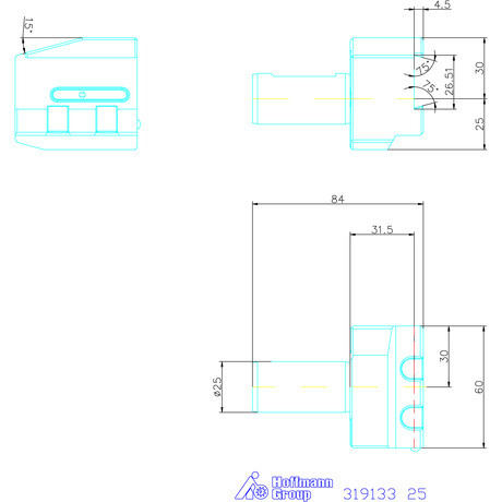 Garant Eco leszúró késtartó, fordított, belső hűtőfolyadékkal 25 mm
