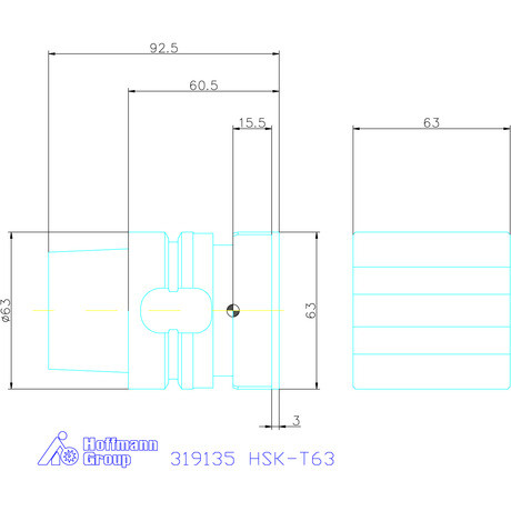 Garant Alaptartó, moduláris HSK-T63
