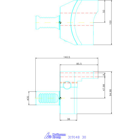 Ews VDI leszúró késtartó pengemagasság 26 30 mm