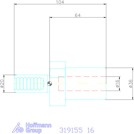 Holex Váltólapkás fúró befogó Form E1 16 mm