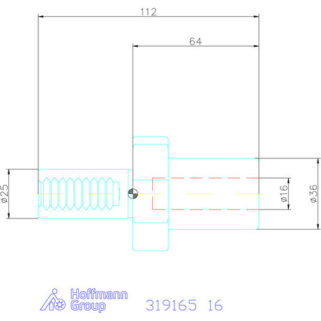 Holex Váltólapkás fúró befogó Form E1 16 mm