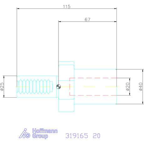 Holex Váltólapkás fúró befogó Form E1 20 mm