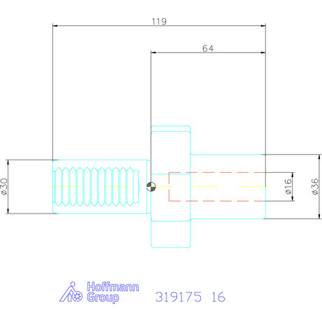 Holex Váltólapkás fúró befogó Form E1 16 mm