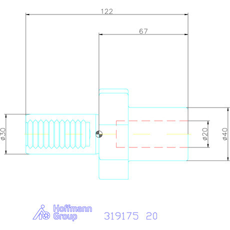 Holex Váltólapkás fúró befogó Form E1 20 mm