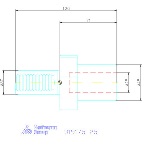 Holex Váltólapkás fúró befogó Form E1 25 mm