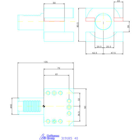 Holex VDI többszörös befogó 40 mm