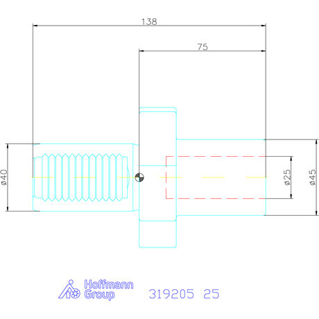 Holex Váltólapkás fúró befogó Form E1 25 mm