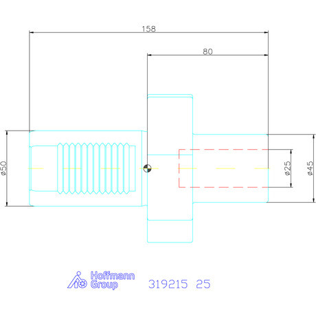 Holex Váltólapkás fúró befogó Form E1 25 mm