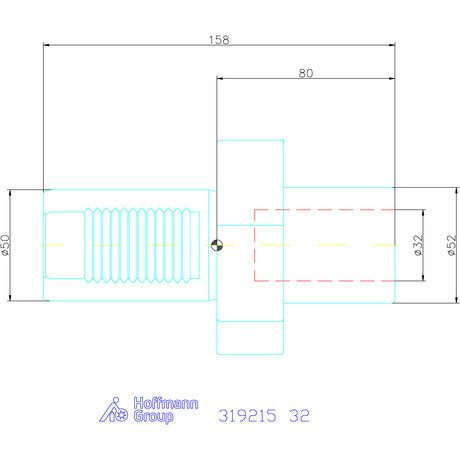 Holex Váltólapkás fúró befogó Form E1 32 mm