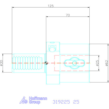 Garant Garant Master Eco furatkés tartó E2 alak 25 mm