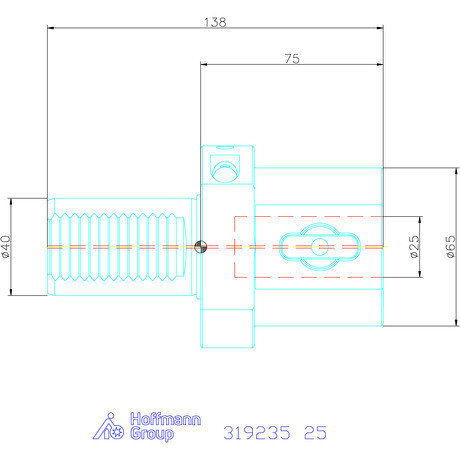 Garant Garant Master Eco furatkés tartó E2 alak 25 mm