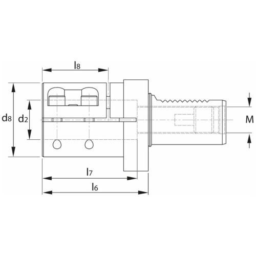 Garant Furatkés tartó, hasított Form E2 16 mm