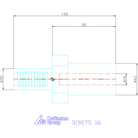 Garant Furatkés tartó, hasított Form E2 16 mm
