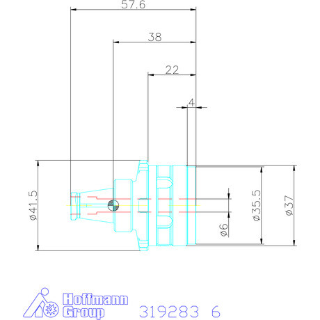 Garant Gyorscserés adapter ER16 6 mm