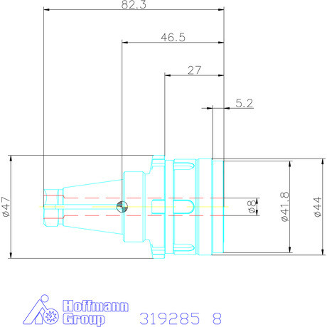Garant Gyorscserés adapter ER25 8 mm