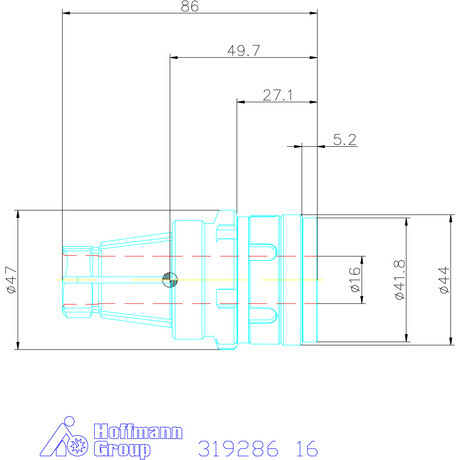 Garant Gyorscserés adapter ER32 16 mm