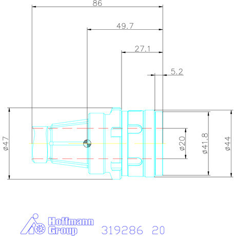 Garant Gyorscserés adapter ER32 20 mm